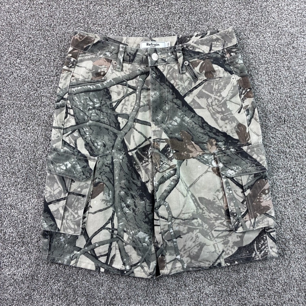 Camo‎ Cargo Shorts Women's Size 1/25 Realtree Camouflage Refrain Los Angeles